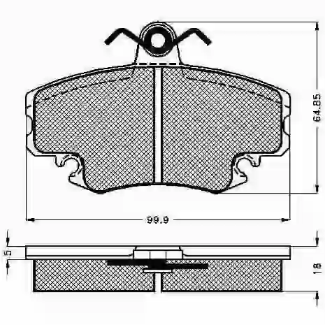 300191 - 0191 renault clio / r19 / megane / sandero delantera