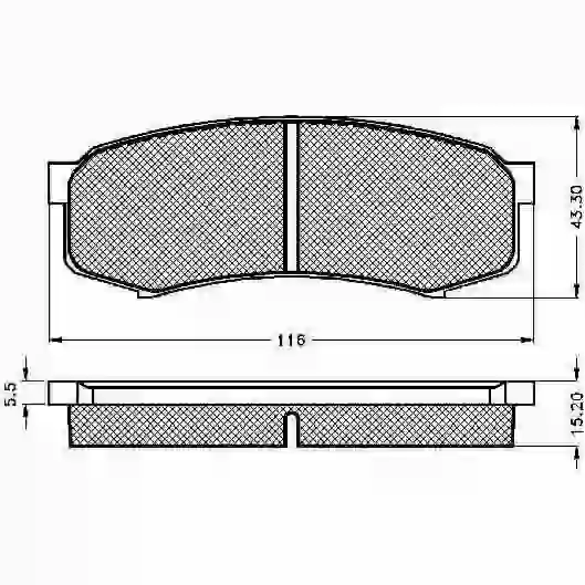 300232 - -- 0232 toyota land cruiser / hilux / prado / sw4 / lexus trasera