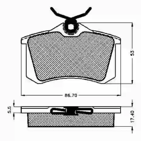 400184 - 0184 audi / peugeot / seat / volkswagen trasera