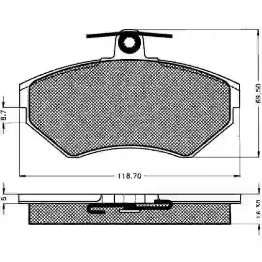 400513 - --0513seat/volkswagen golf -caddy delantera-----------