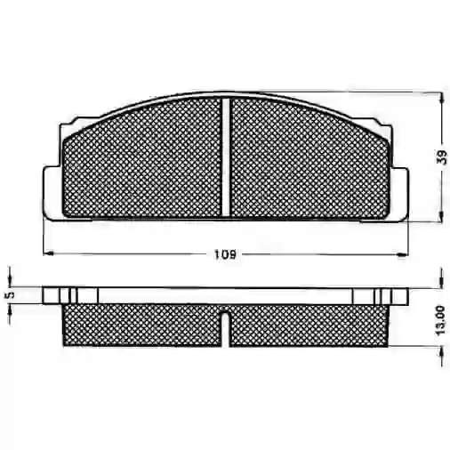 800313 - --0313fiat 133 (13 mm) delantera-----------