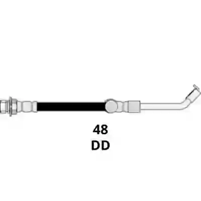 Fl2325266 - flexible freno del.der. ford f100-f1000 l=535mm  =3035