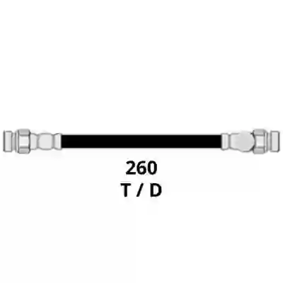 Fl57330 - flexible freno tras.der. renault r4-r6 todos l=260mm  =43428