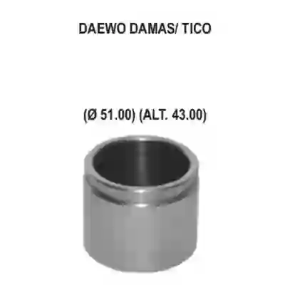 Pfd00911 - piston caliper ø 51mm alt.43mm daewo damas - tico