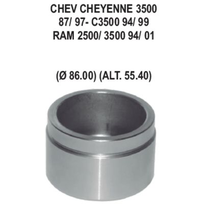 Pfd00953 - piston caliper - chevrolet cheyenne | c3500 | ram 2500 | 3500 - diam. 86 | alt. 55.40
