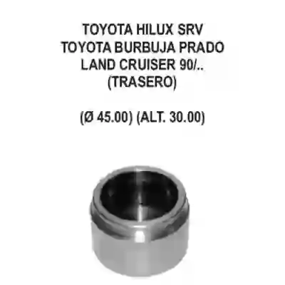 Pfd00958 - piston caliper ø 45mm alt. 30mm toyota prado-land cruiser- hilux burbuja