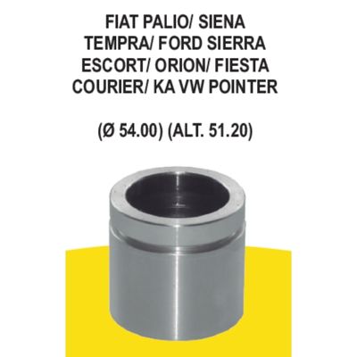 Pfd110178 - piston caliper - fiat tempra | palio | siena | ford sierra | escort | orion | fiesta | pointer - diam. 54  | alt. 51.20