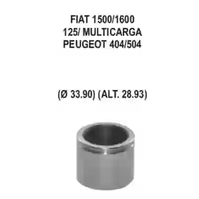 Pfd87834 - piston caliper - fiat 1500 | 1600 | 125 multicarga | peugeot 404 504 - diam. 33.90 | alt. 28.93