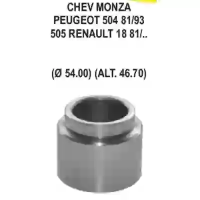 Pfd88093 - piston caliper - chevrolet monza | peugeot 504 505 | renault 18 alto - diam. 54 | alt. 46.70