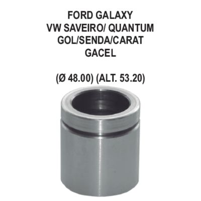 Pfd88097 - piston caliper - ford galaxy | vw senda | saveiro | gol | quantum 1.8 - diam. 48 | alt. 53.20