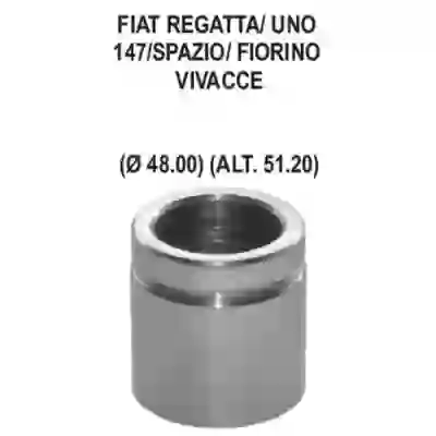 Pfd88098 - piston caliper ø 48mm alt. 51.2 mm fiat duna- uno - regatta- 147/ renault 19- clio