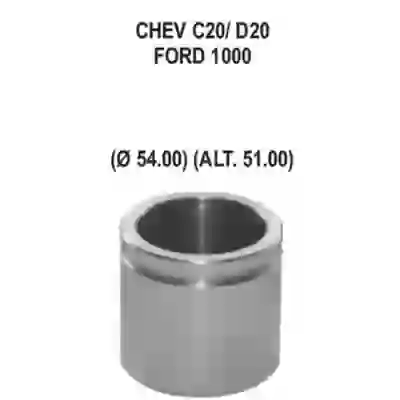 Pfd88161- piston caliper ø 54mm alt. 51mm ford f100- f1000- chevrolet d20- c20=2261784