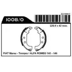 Z-1008f - zapatas de freno  fiat marea/tempra/alfa romeo